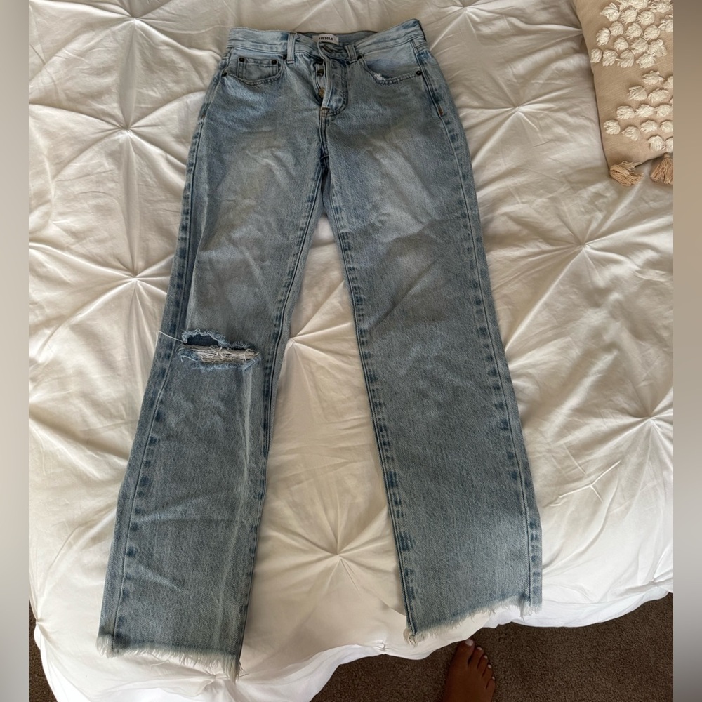Pistola Light Blue Straight Leg Jeans